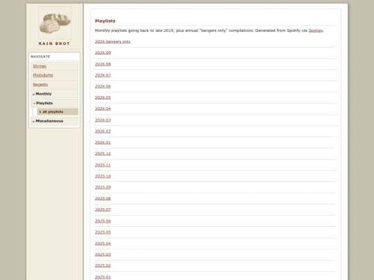 playlists screenshot