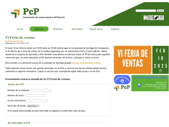 Web HTML/newferia screenshot