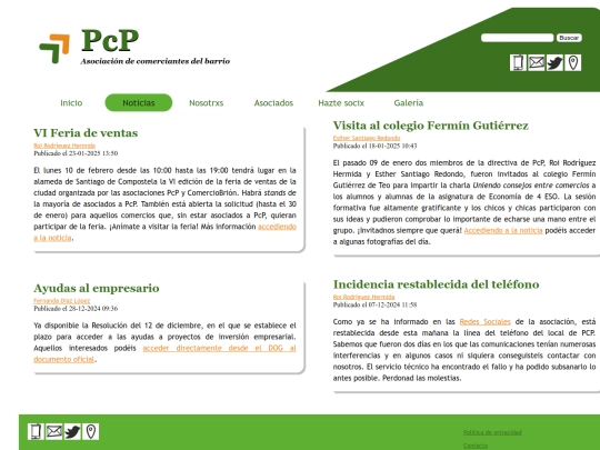 Web HTML/noticias screenshot