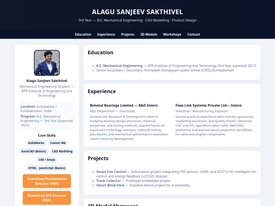 my Portfolio/web screenshot