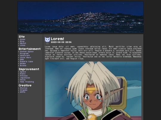test screenshot