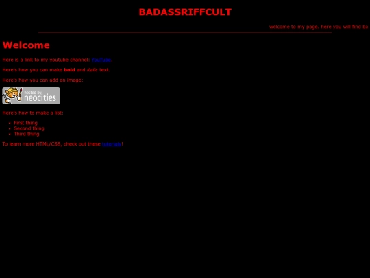 index screenshot