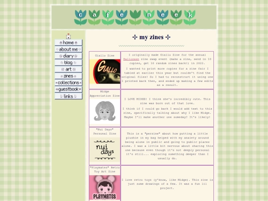 zines screenshot