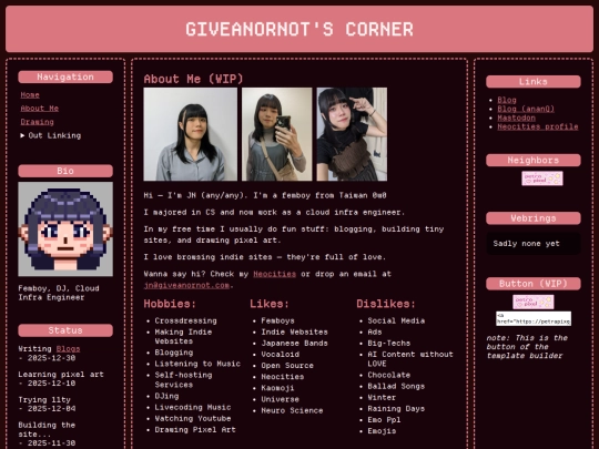 about-me screenshot