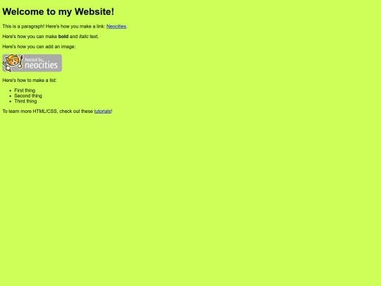 links screenshot