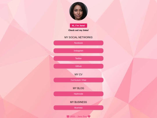 linktreetemplate screenshot