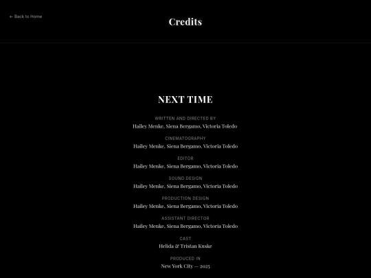credits screenshot