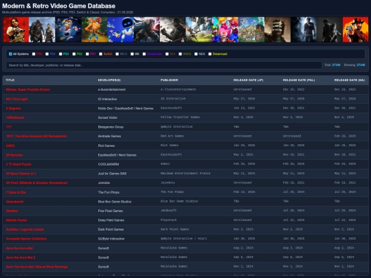 gamelistall screenshot