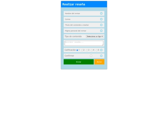 Metronauta/paginas/Resena screenshot