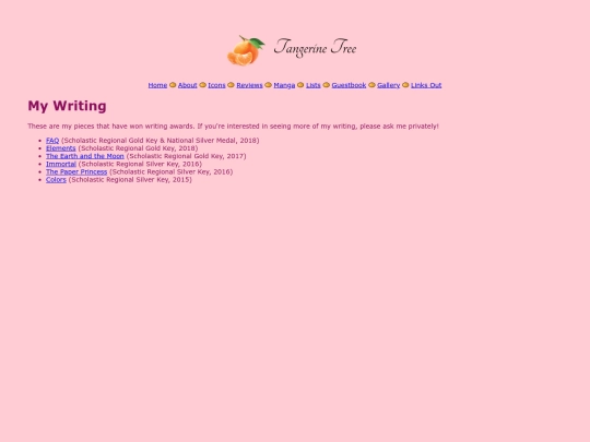 writing screenshot