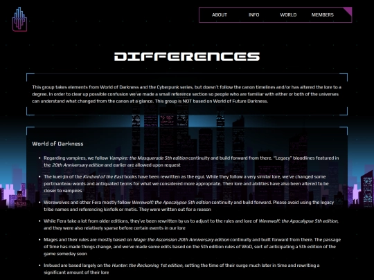 differences screenshot