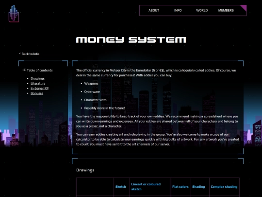 money-system screenshot