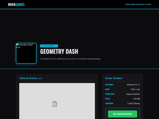 Games/GD_page screenshot