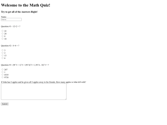 Math-Quiz screenshot