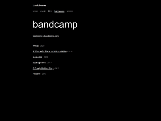bandcamp screenshot