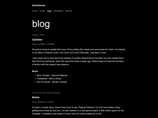 blog screenshot