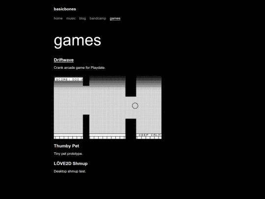 games screenshot
