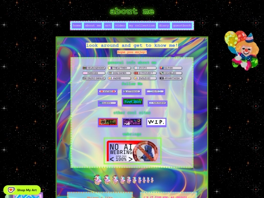 about-me screenshot