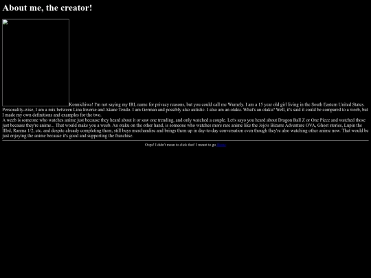 aboutme screenshot
