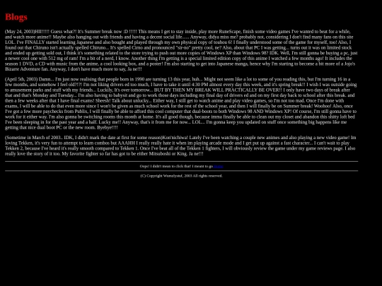 blogs screenshot