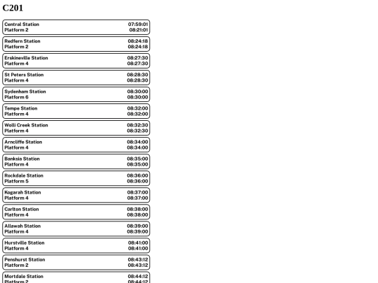 21127/savedtimetables/C201-21129 screenshot