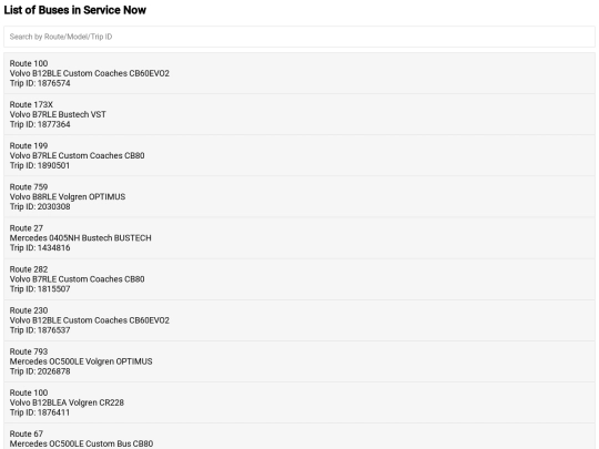 buslist screenshot