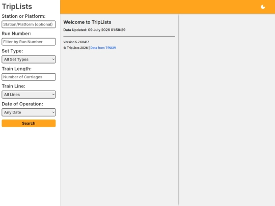 triplists screenshot