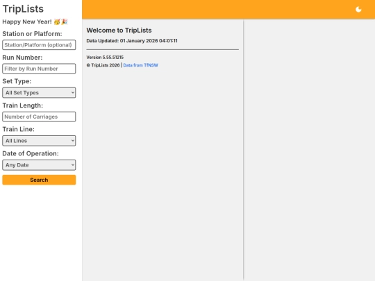 triplists/ny25 screenshot