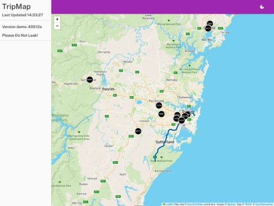 tripmap/demo1a screenshot