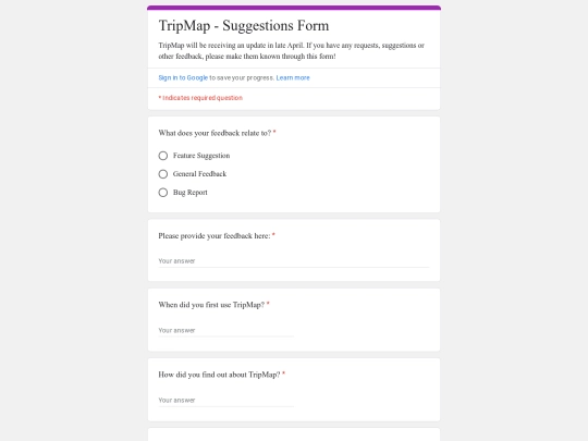 tripmap/feedback screenshot