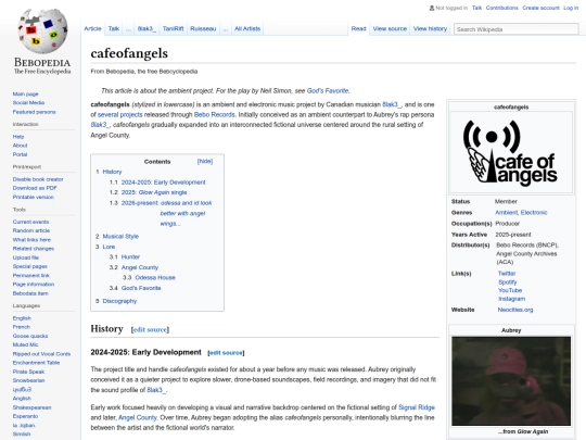 wiki/cafeofangels screenshot