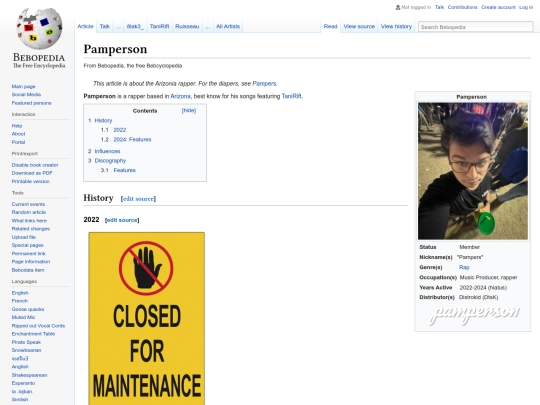 wiki/pamperson screenshot