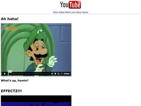 videos screenshot