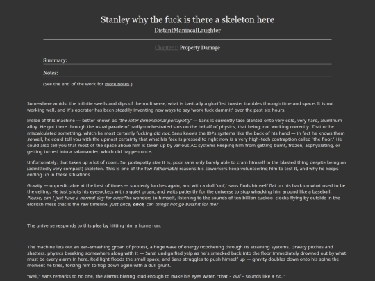 Bookshelf/stanley why is there a skeleton here/chapter/1 screenshot