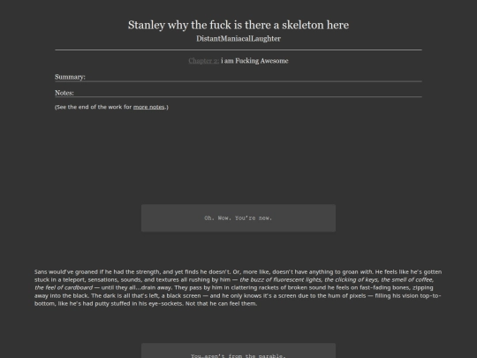 Bookshelf/stanley why is there a skeleton here/chapter/2 screenshot
