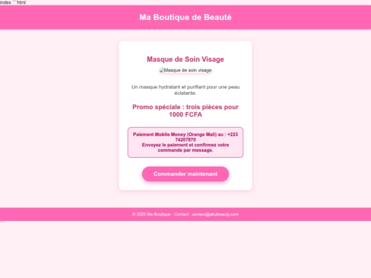 index screenshot