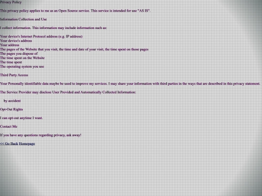 privacy_policy screenshot