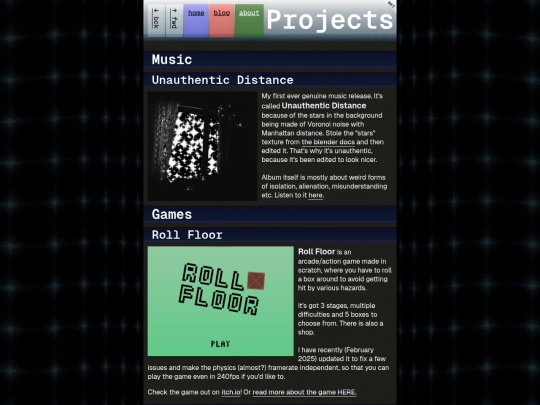 projects screenshot