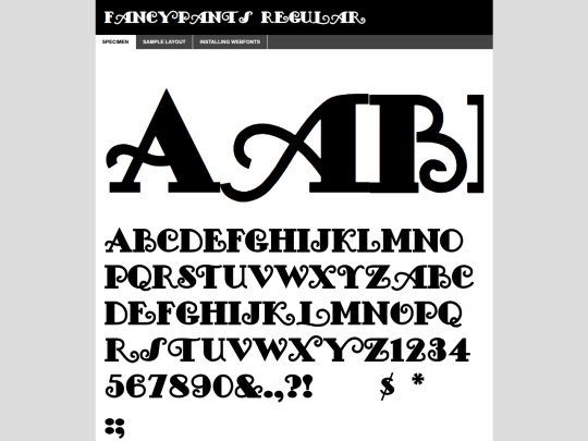 css/FancyPants-fontfacekit/web fonts/fancypants_regular_macroman/FancyPants-demo screenshot