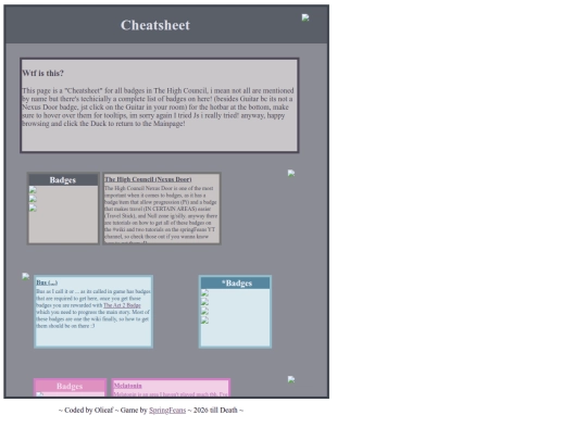 Cheatsheet screenshot