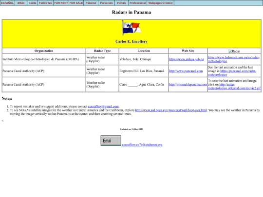 en/radars screenshot