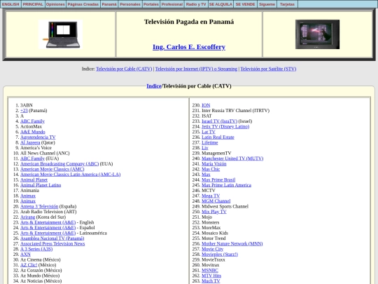 es/catv screenshot