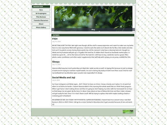 blog screenshot