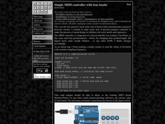 random/knobs screenshot