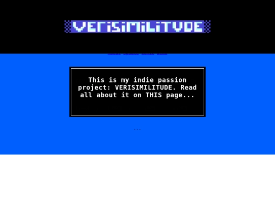 VERISIMILITUDE/verisimilitude screenshot