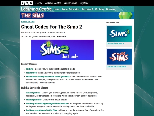 learning/the-sims/cheats-the-sims-2 screenshot