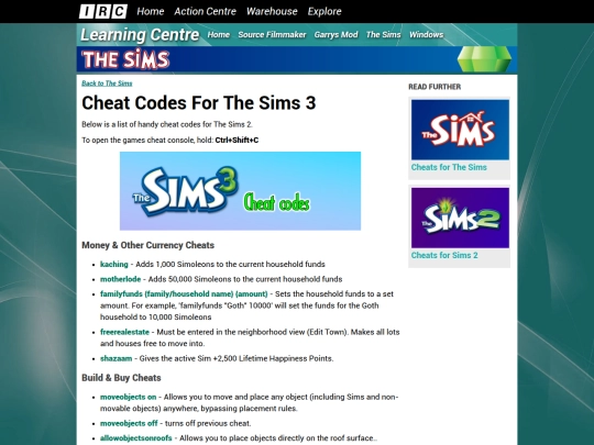 learning/the-sims/cheats-the-sims-3 screenshot