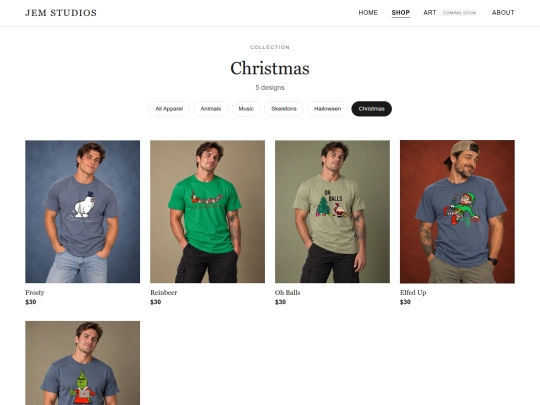 collections/christmas screenshot