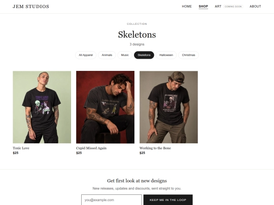 collections/skeletons screenshot