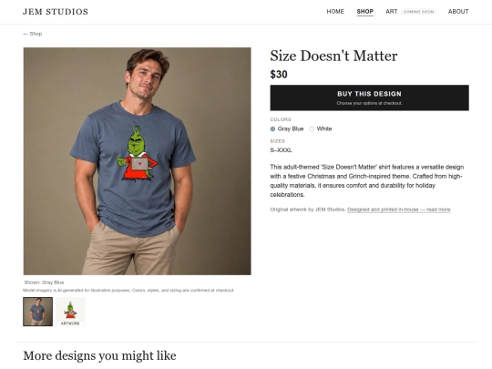 shop/size-doesnt-matter screenshot